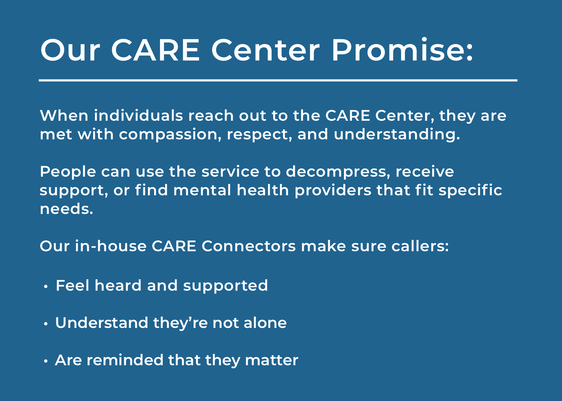 CARE Center Promise CARE Center Promise