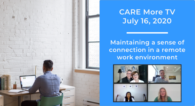 Maintaining a sense of connection in a remote work environment webinar image