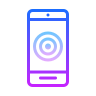 Touchscreen phone icon