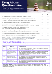 Mental Health Resource: Drug Abuse Self-Assessment Questionnaire - Blunovus