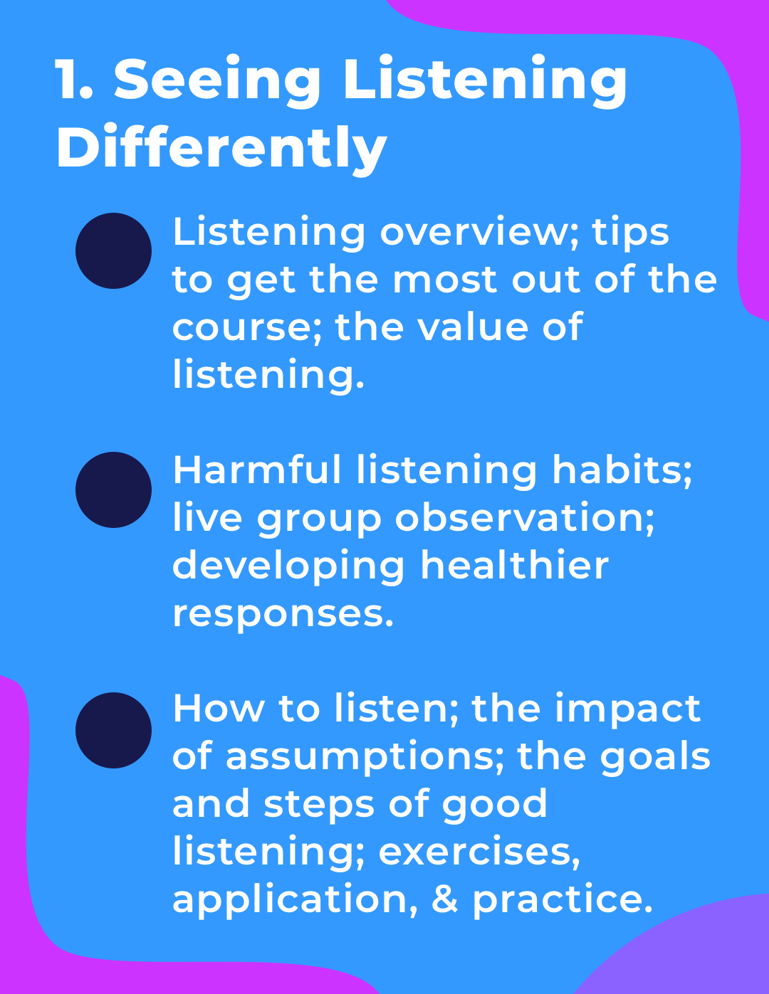 Seeing listening differently - tips to get the most out of the course and value of listening